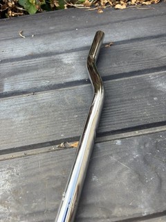 Old School BMX Layback snake Seatpost chrome 22.2mm