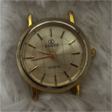 Gucci Gold Quartz Metal Wristwatch Watch Head Non-Numeric Dial Marks For Parts