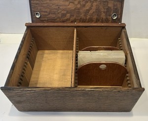 NEW PRICE NATIONAL CASH REGISTER NCR Oak Receipt Box