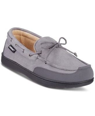 Isotoner K1532 Water Repellent Microsuede Carter Boater Moccasin Slipper M/8-9
