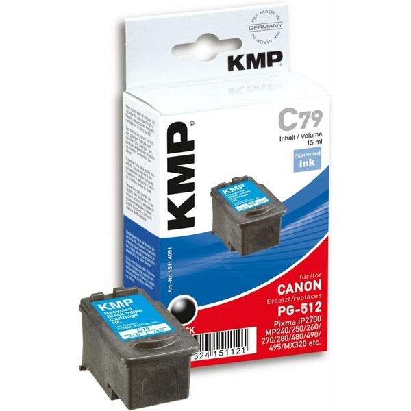 KMP C79 Schwarz Druckkopf Ersetzt Canon PG-512-image