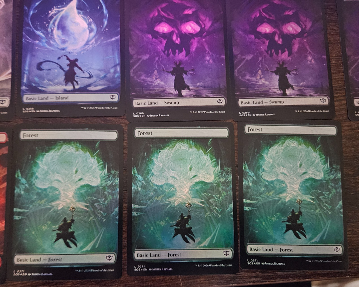 FOIL Full Art Basic Lands Lot Secrets of Strixhaven [SOS] - Magic