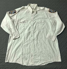 Vintage ELBECO NYPD Long Sleeve 19-35 XXL Auxiliary Police Uniform w/ Patches