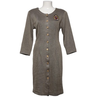 David Benjamin, Kleid, Größe: 44, Grau, Acryl, Einfarbig, Feinstrick, Damen #hel