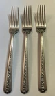 3 Vintage Sterling Silver Dinner Forks Towle Rambler Rose Pattern 142 Grams