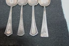 FOUR VINTAGE STERLING SILVER TEA SPOONS FOR SCRAP OR USE