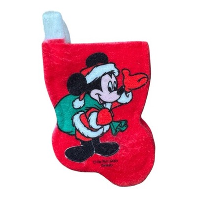 Mickey Mouse Christmas Stocking 5.5'' tip to toe Vintage Felt Ornament
