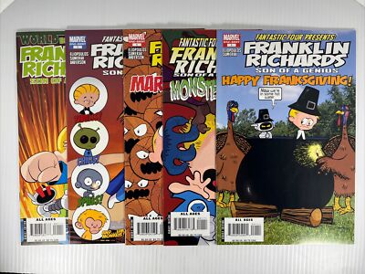 Lot of 5 Franklin Richards Son of a Genius #1 One-Shots FF Marvel Comics 2007 NM