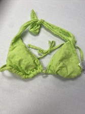 Wild Fable Floral Bikini Lime Top Size Medium- Removable Pads And Straps