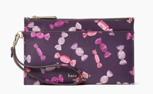 Kate Spade Staci iPhone Geldbörse mit doppeltem Reißverschluss Süßigkeiten $ 139 - Bild 1 von 3