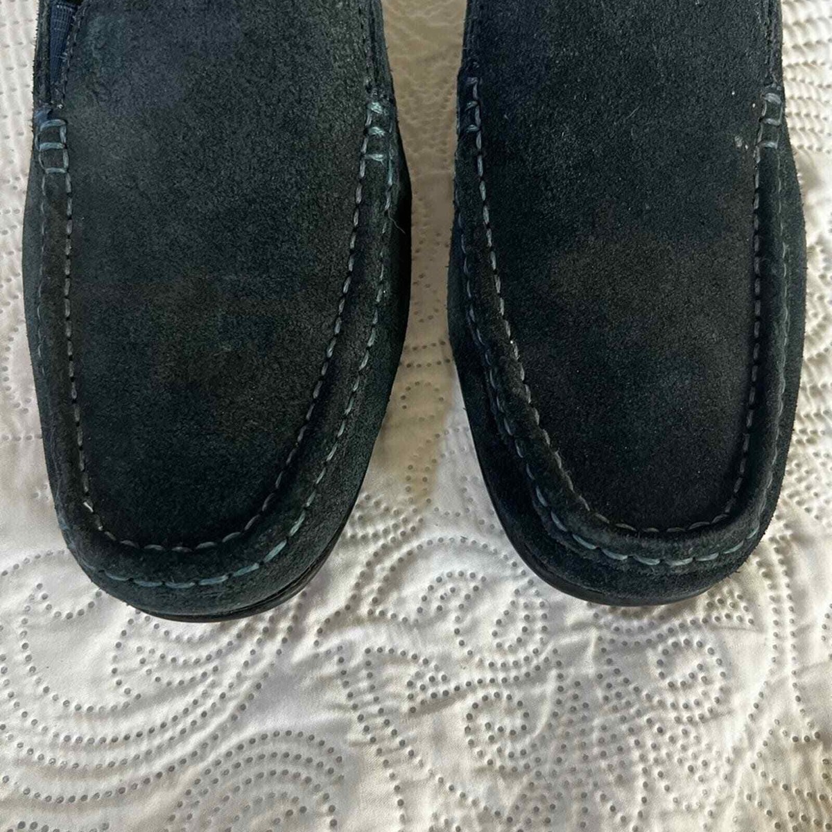 Geox Respira Monet 19 driving moccasin suede leather navy  display picture 2