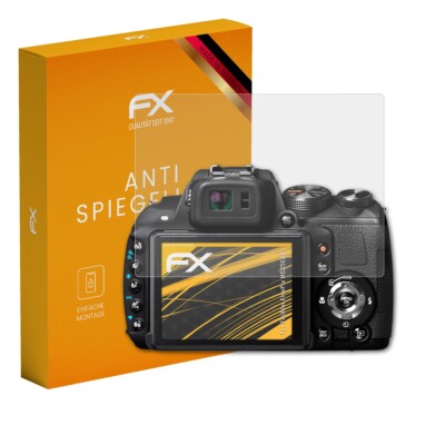 atFoliX 3x Panzerfolie für Fujifilm FinePix HS25EXR Schutzfolie matt&stoßfest
