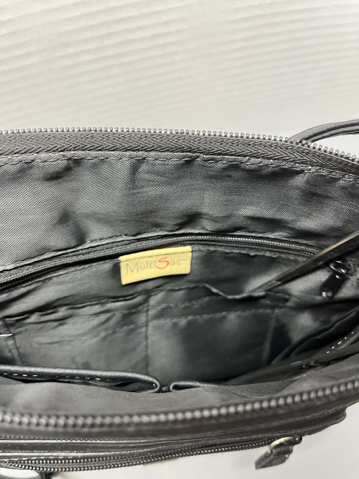 MultiSac Black Shoulder/ Crossbody Purse Bag eBay