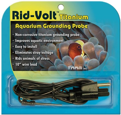 2PC Professional Rid-Volt Titanium Aquarium Grounding Ground Probe w/Suction Cup - Picture 2 of 3