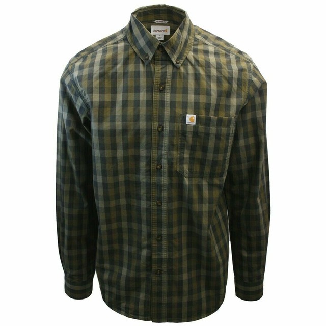 carhartt relaxed fit button up shirt