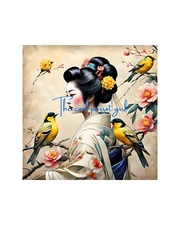 Printable wall art Beautiful young Japanese geisha maiko digital download
