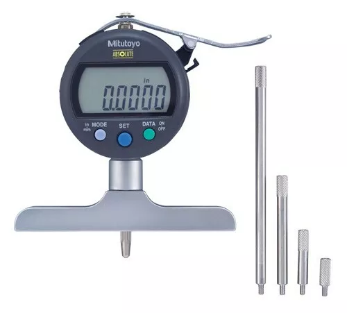 Mitutoyo 547-218S Digimatic Depth Gage 0-8"/200mm Range, .0005"/0.01mm 