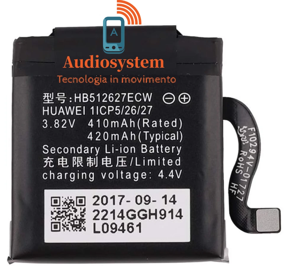 BATTERIA PILA per HUAWEI WATCH GT 46MM / WATCH 2 /WATCH 2 PRO HB512627ECW