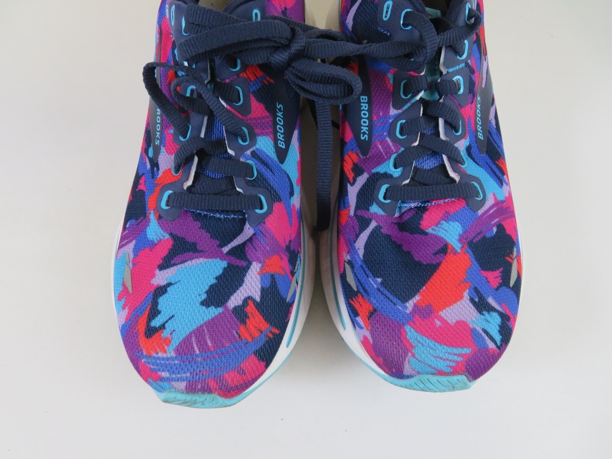 Brooks Ghost 15 Womens 7.5 Shoes Running Walking Blue Pink