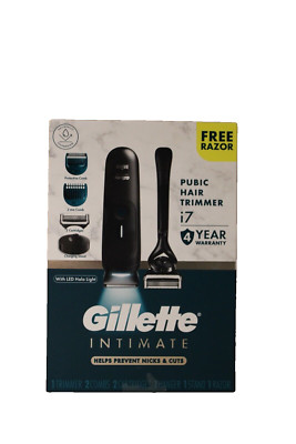 Gillette Intimate i7 Men s Premium Pubic Hair Trimmer W/ Free Razor Brand New