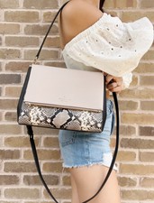 kate spade melody mixed material flap shoulder bag