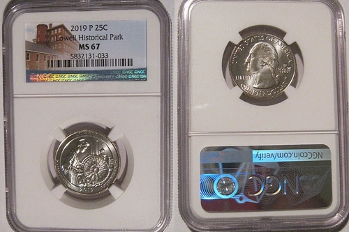 2019 P Lowell Historical Park NP Quarter 25c NGC MS 67