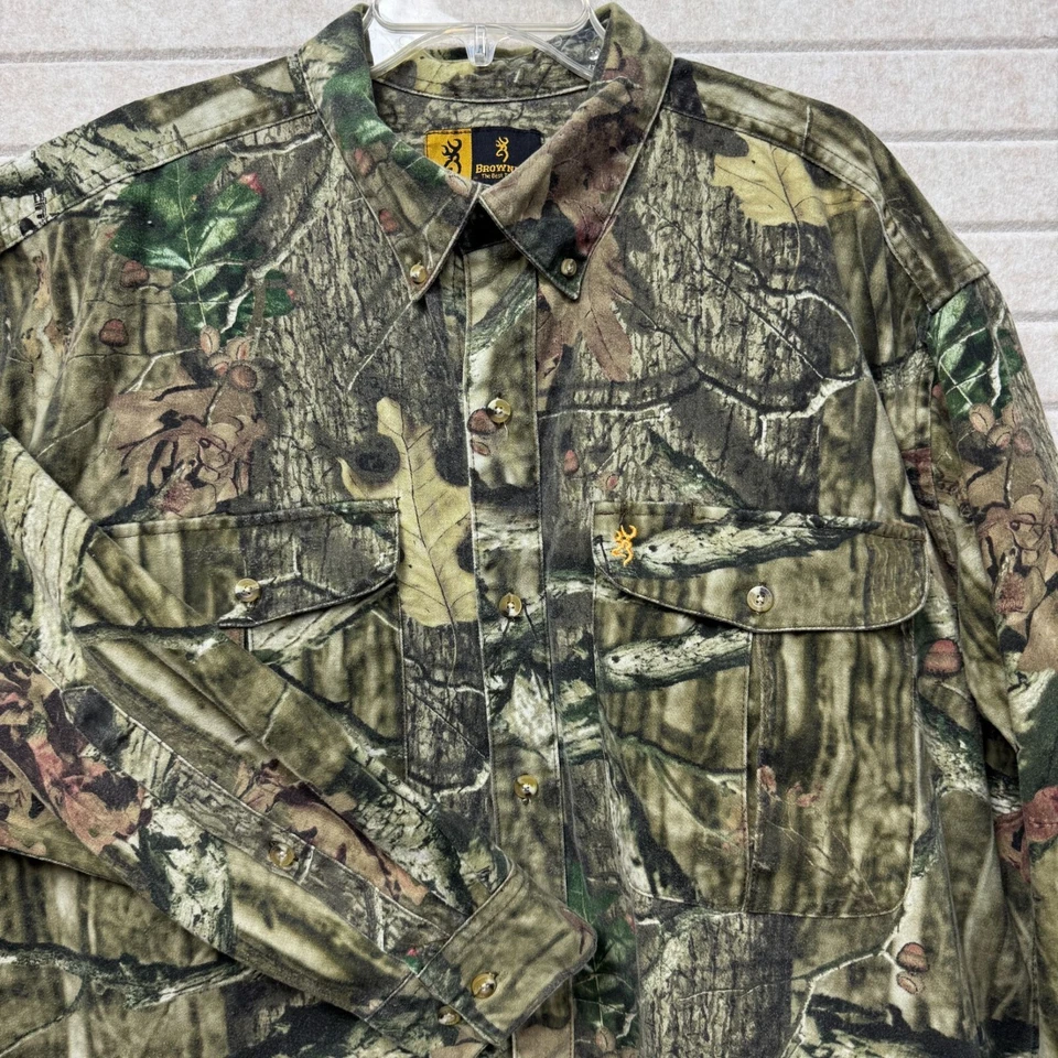 Browning Mossy Oak Break Up Infinity Long Sleeve Button-Up Camouflage Shirt 2XL - Image 3 of 4