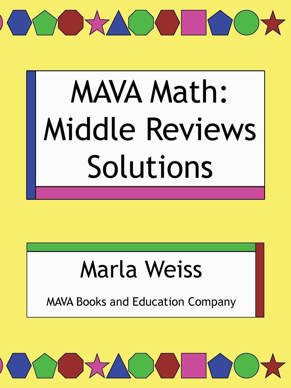 Mava Math Middle Reviews Solutions Marla Weiss Taschenbuch Paperback