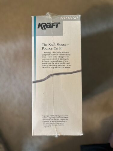 Vintage 1990 Kraft Systems Mouse - 9 & 25 Pin Serial Port - NEW SEALED (6217) - Picture 2 of 5