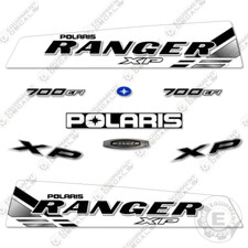 Fits Polaris Ranger 700 XP Decal Kit UTV WHITE (2009-2011) - 7 YEAR 3M VINYL!