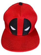 DEADPOOL Hat Baseball Cap Marvel Comics Snapback Red One Size NWOT
