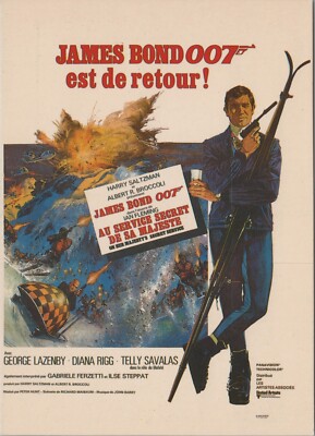 MR ALE PC 007 On Her Majesty's Secret Service French Movie UNP B1981