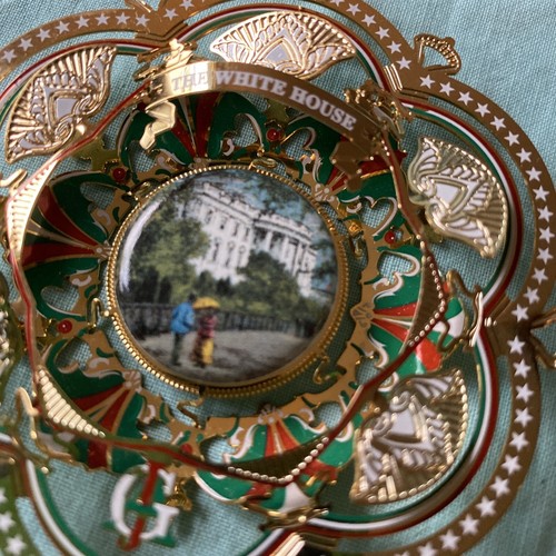 2005 The White House Weihnachtsschmuck Metallausschnitt WHHA ohne Karton