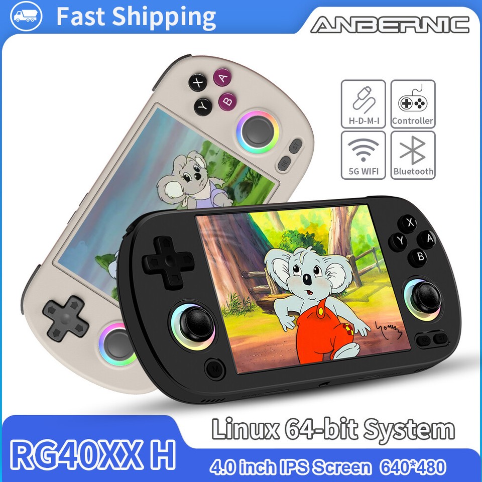 ANBERNIC's RG40XX H is a horizontally-styled retro console from a trusted brand with a buttery 4-inch IPS display and solid battery life.