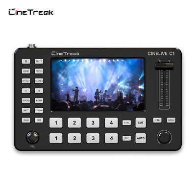 CineTreak CINELIVE C1 FHD 4-Channel Video Switcher Multi Format Live Streaming