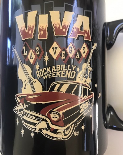 Viva Las Vegas Rockabilly Weekend Coffee Mug NEW - Picture 7 of 7
