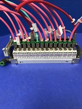 SMC VQD1131-5L-M5 14 Solenoid Valves w/ 14 Station Manifold Assembly