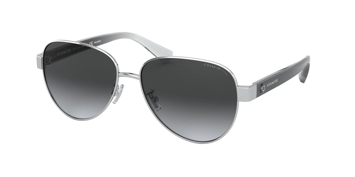 Coach Polarized Silver Sunglasses for Women for sale | eBay