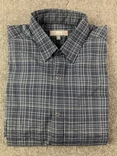 TILLEY Mens Long Sleeve Button Up Shirt Size M Blue