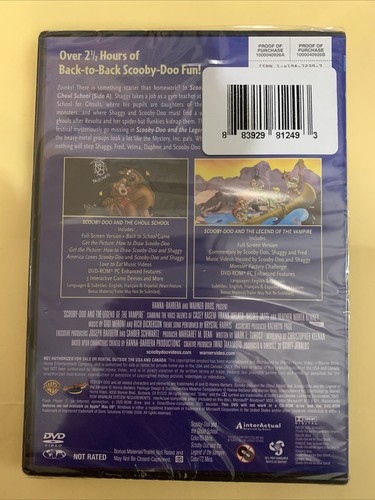 Scooby-Doo & The Ghoul School / Scooby-Doo & The Legend of the Vampire DVD New - Picture 2 of 2