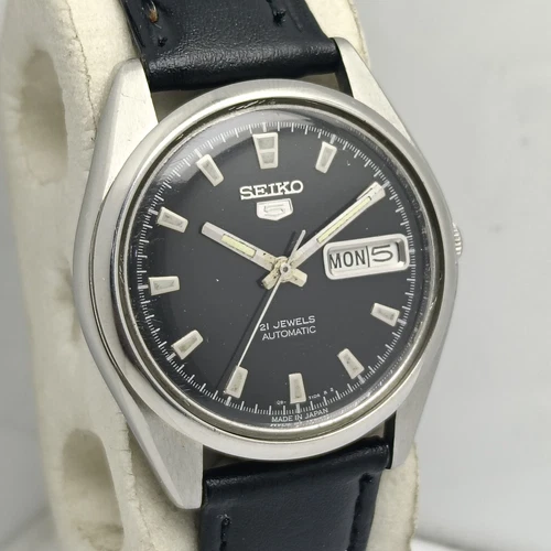 Seiko 5 Automatic Cal.6309A Day/Date Black Dial Vintage Men’s Watch BRQ16KS5