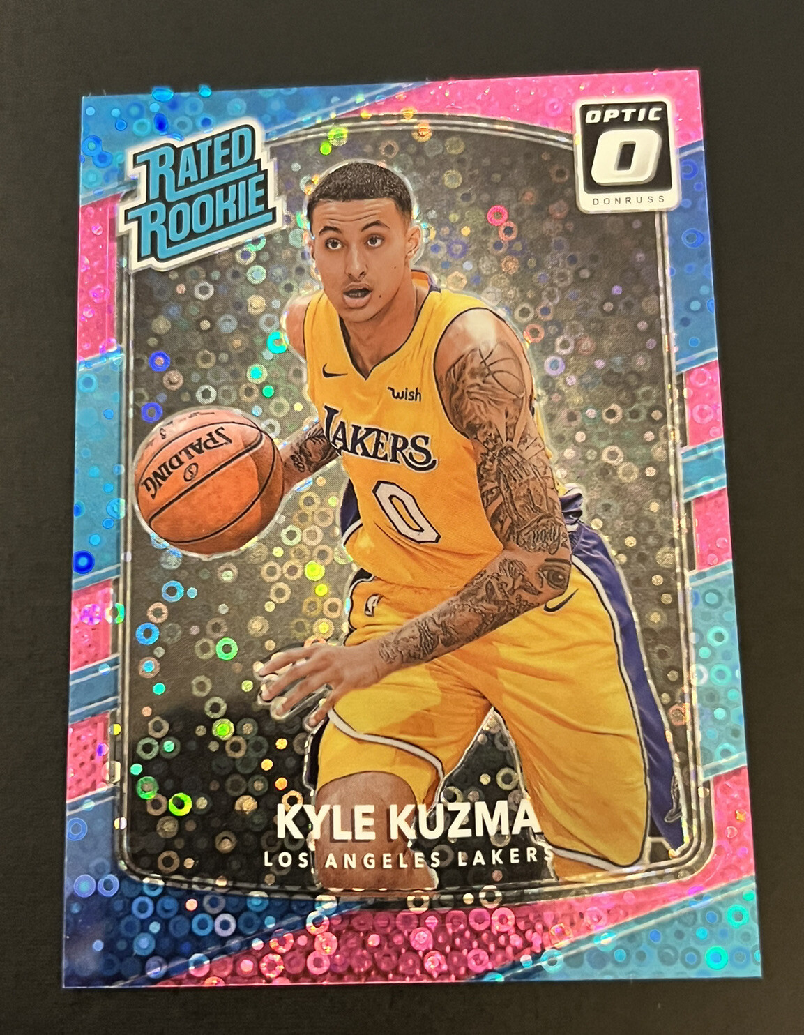 2017-18 Donruss optic Kyle Kuzma Pink fast break rookie /20