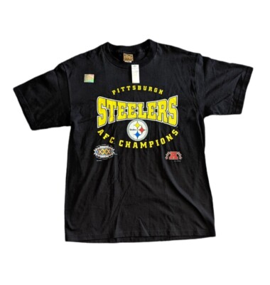 NWT Vintage 90S Nutmeg NFL Pittsburgh Steelers Afc Champions T