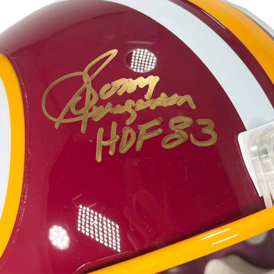 Inscripción firmada por Sonny Jurgensen HOF 83 Washington Redskins retro tamaño completo Foto 3 de 3