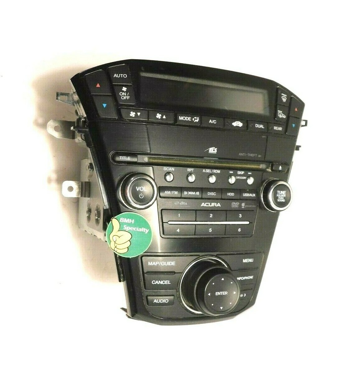 20102013 Acura MDX Climate Control Digital Navigation Face 39101STX