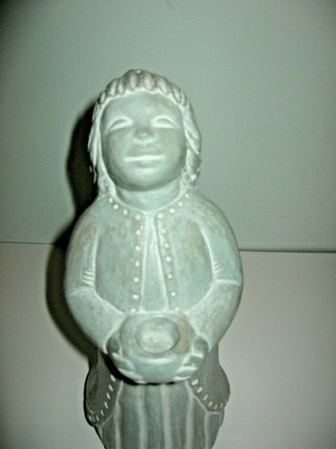 ISABEL BLOOM Large Singing Angel Candleholder Art Statue Sculpture Signed 10" Ta - Picture 2 of 7