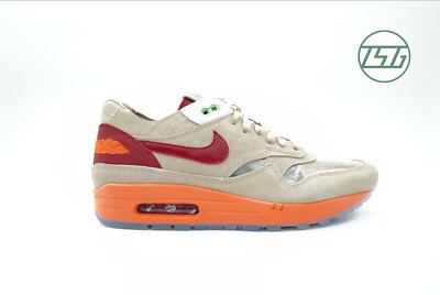 2021 Nike Air Max 1 x Clot ''Kiss of Death'' Orange Size 10.5 11 Edison DD1870-100