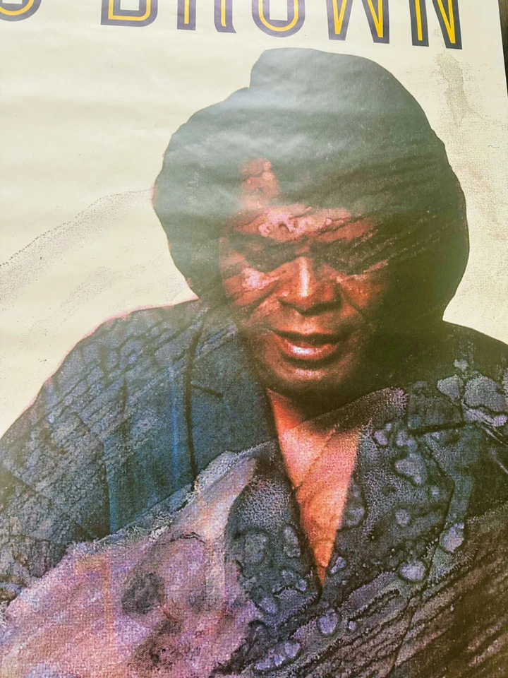 ULTRA RARE HUGE!!! JAMES BROWN PARIS 1991 CONCERT PROMO POSTER 62x47 - Image 3 of 4