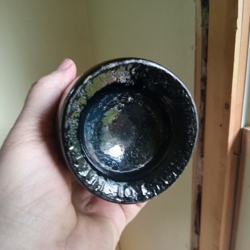 1830s PRIVY DUG PONTIL BLACKGLASS PATENT WHISKEY H.RICKETTS GLASS WORKS BRISTOL - Picture 9 of 12