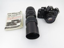 NIKON EM 35mm SLR Film Camera Series E Lens 50mm 1:1.8  Soligor Macro 85-205mm